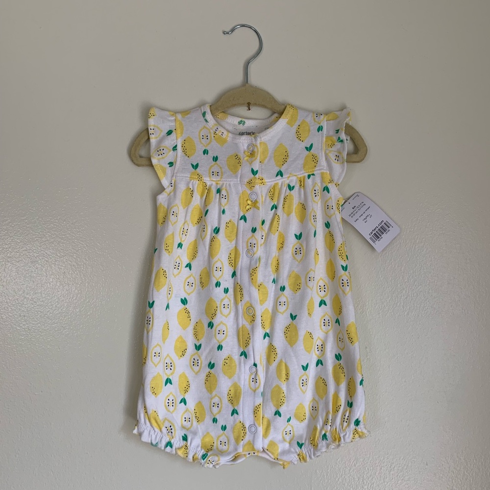 Lemon Romper Carter’s 6m